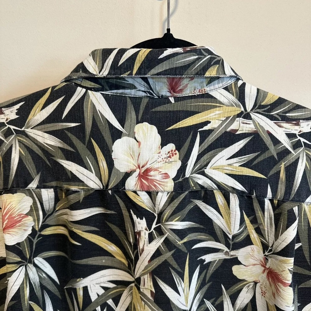 Aloha Friday Bahama Bay Club Men’s Hibiscus Hawaiian Shirt Size Large - Picture 12 of 14
